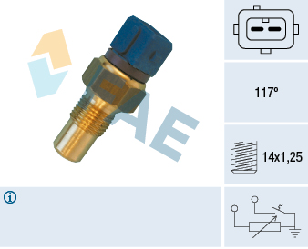 FAE Sensor, kølevæsketemp. 34440 for CITROËN