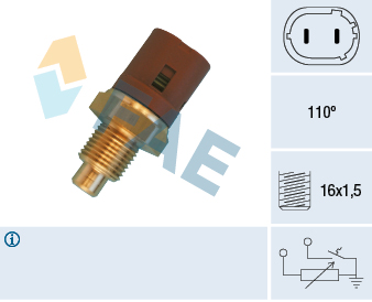 FAE Sensor, kølevæsketemp. 34450 for OPEL GENERAL MOTORS RENAULT