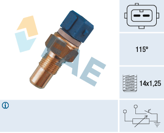 FAE Sensor, kølevæsketemp. 34110 for CITROËN PEUGEOT ROVER