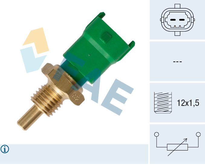 FAE Sensor, kølevæsketemp. 33251 for VOLVO FORD TOYOTA