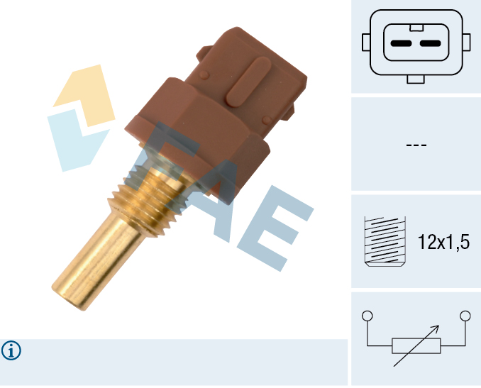 FAE Sensor, kølevæsketemp. 33595 for JAGUAR ROVER LAND ROVER