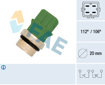 FAE temperaturkontakt 35590 for FORD VW