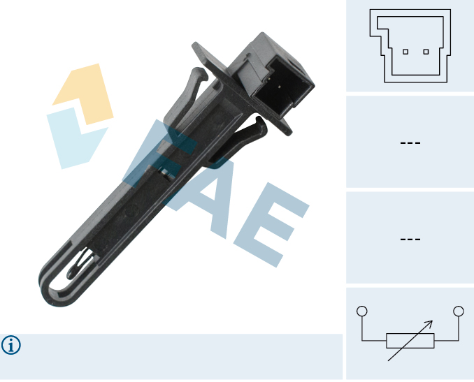 FAE Sensor, kabinetemp. 33923 for VW