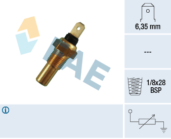FAE Sensor, kølevæsketemp. 31630 for GENERAL MOTORS SUBARU SUZUKI STANDARD AUTOMOBILE