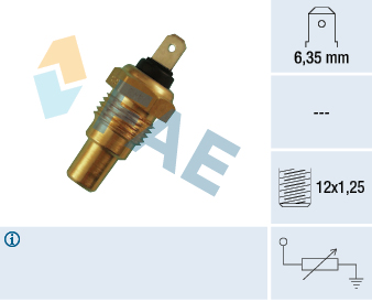 FAE Sensor, kølevæsketemp. 31580 for NISSAN STANDARD AUTOMOBILE