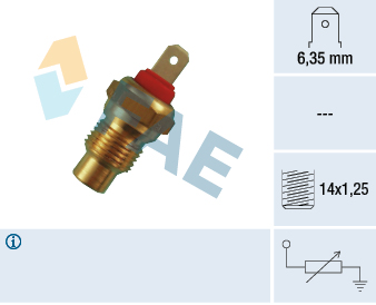 FAE Sensor, kølevæsketemp. 31590 for FIAT