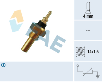 FAE Sensor, kølevæsketemp. 32330 for MERCEDES-BENZ STANDARD AUTOMOBILE