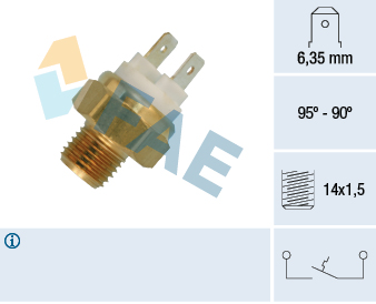 FAE Temperaturkontakt, kølerventilator 36010 for OPEL BMW GENERAL MOTORS STANDARD AUTOMOBILE