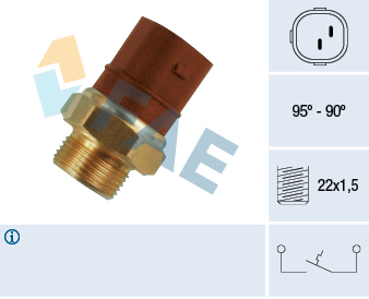FAE Temperaturkontakt, kølerventilator 36270 for SEAT