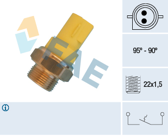 FAE Temperaturkontakt, kølerventilator 36330 for FORD