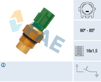 FAE Temperaturkontakt, kølerventilator 36711 for DAIHATSU TOYOTA