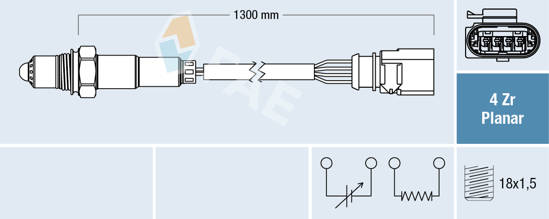 FAE Lambdasonde 77900 for KARMANN SKODA VW PORSCHE AUDI SEAT
