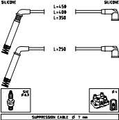 FACET Tændkabelsæt 47208 for FORD