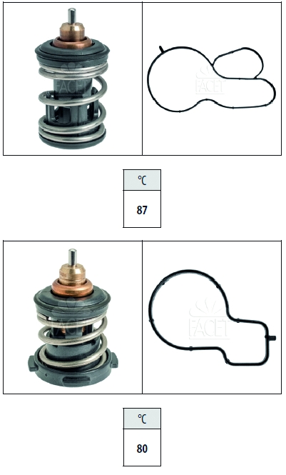 FACET Termostat, kølemiddel 7.7983KK for VW
