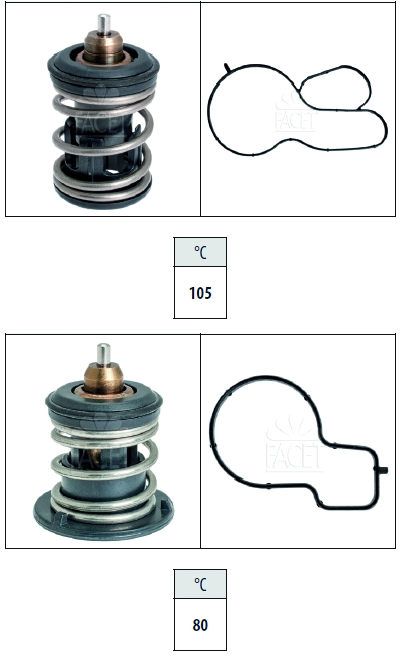 FACET Termostat, kølemiddel 7.7987KK for SKODA