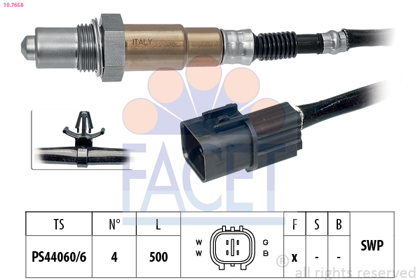 FACET Lambdasonde 107658 for MITSUBISHI