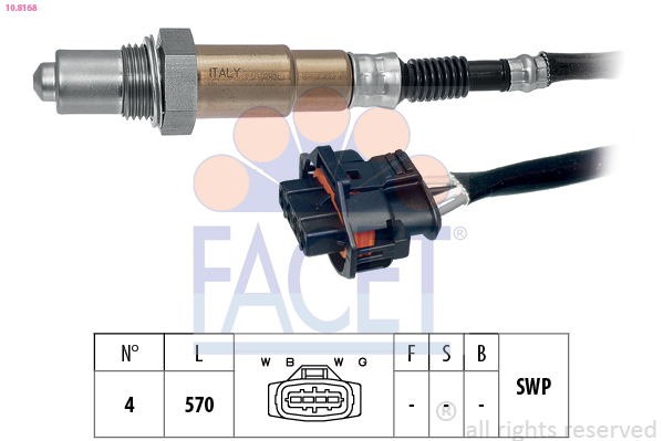 FACET Lambdasonde 108168 for GENERAL MOTORS