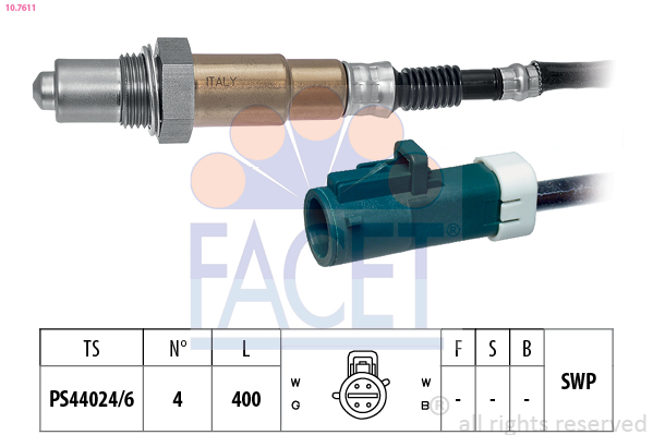 FACET Lambdasonde 107611 for FORD MAZDA