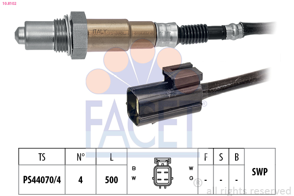FACET Lambdasonde 108102 for RENAULT