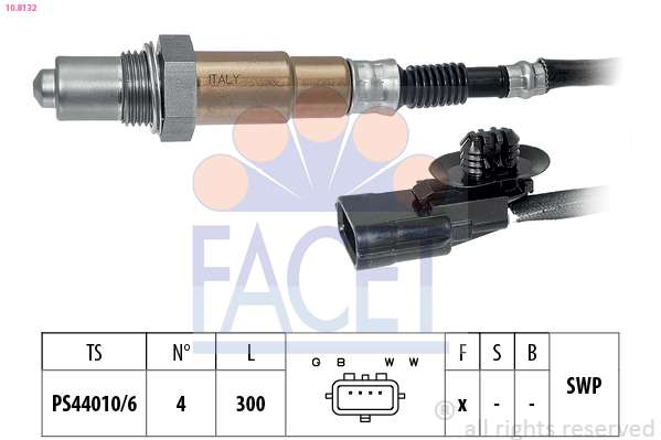 FACET Lambdasonde 108132 for DACIA NISSAN RENAULT INFINITI