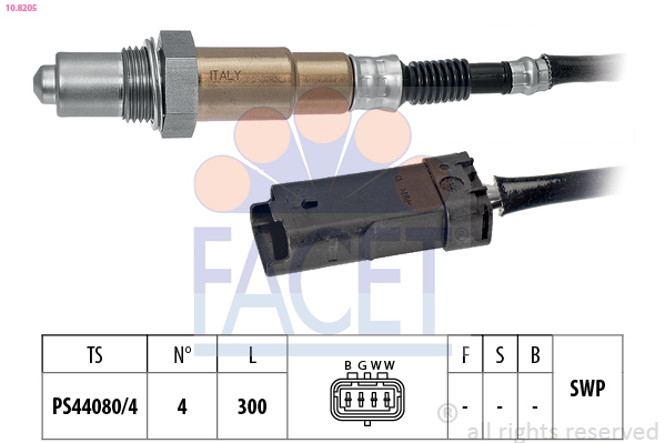 FACET Lambdasonde 108205 for OPEL DS