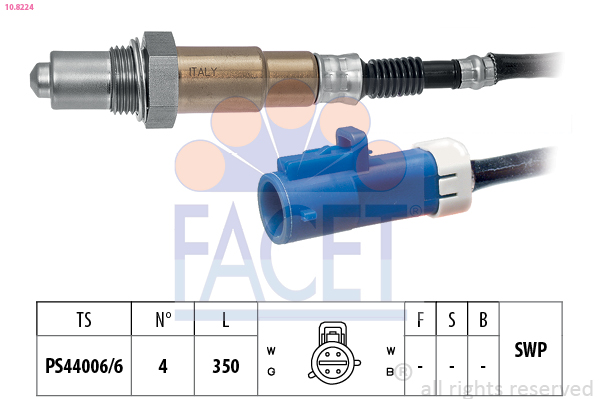 FACET Lambdasonde 108224 for FORD MAZDA