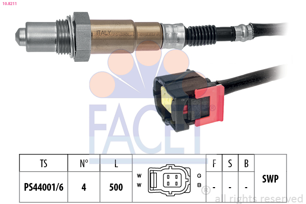 FACET Lambdasonde 108211 for MITSUBISHI