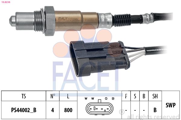 FACET Lambdasonde 108238 for ABARTH