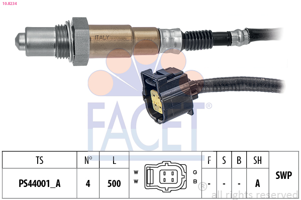 FACET Lambdasonde 108234 for MERCEDES-BENZ