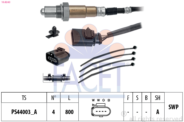FACET Lambdasonde 108243 for VW PORSCHE SKODA