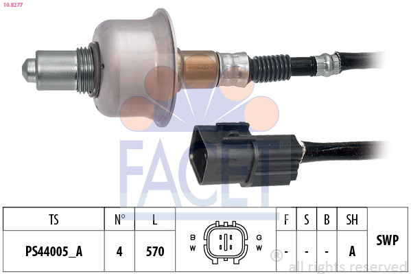 FACET Lambdasonde 108277 for KIA HYUNDAI
