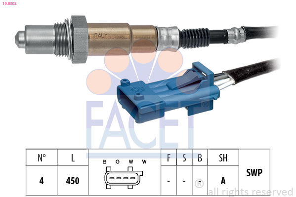 FACET Lambdasonde 108302 for CADILLAC