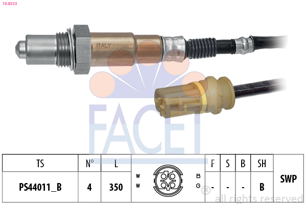 FACET Lambdasonde 108333 for MERCEDES-BENZ