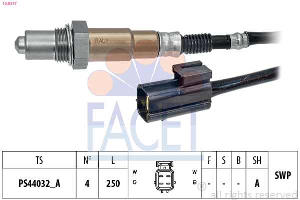 FACET Lambdasonde 108337 for HYUNDAI KIA