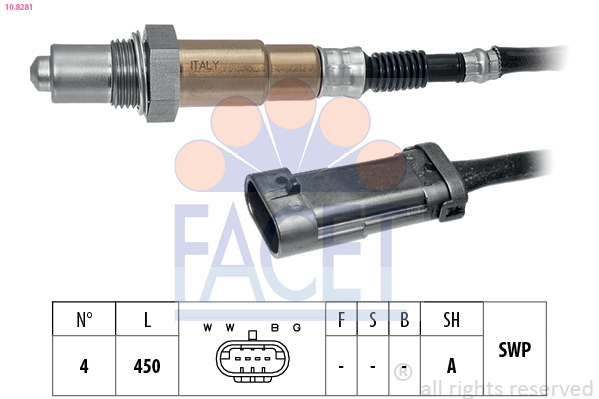 FACET Lambdasonde 108281 for DACIA