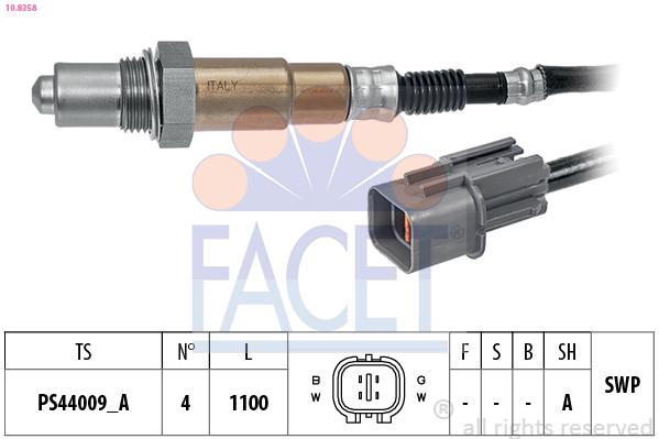 FACET Lambdasonde 108358 for HYUNDAI KIA