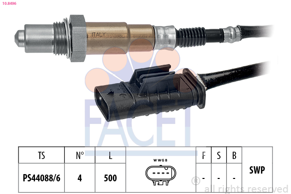 FACET Lambdasonde 108496 for MERCEDES-BENZ
