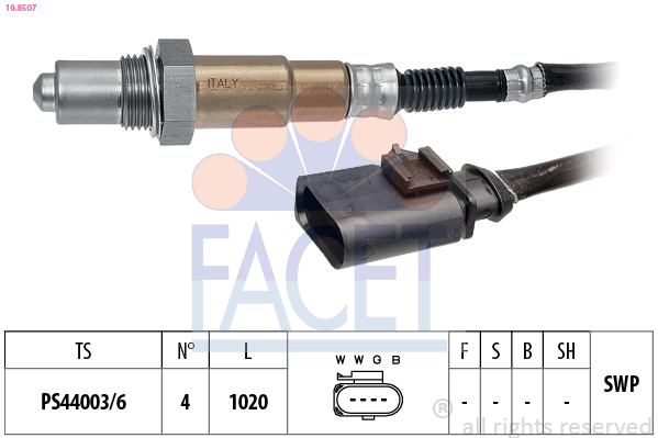 FACET Lambdasonde 108507 for VW