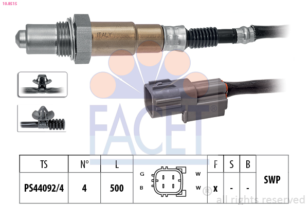 FACET Lambdasonde 108515 for KIA HYUNDAI