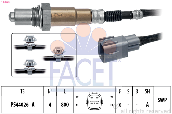 FACET Lambdasonde 108525 for LEXUS TOYOTA