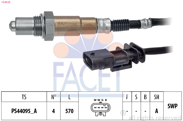 FACET Lambdasonde 108528 for VOLVO POLESTAR