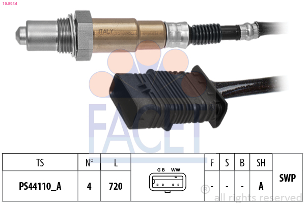 FACET Lambdasonde 108554 for BMW