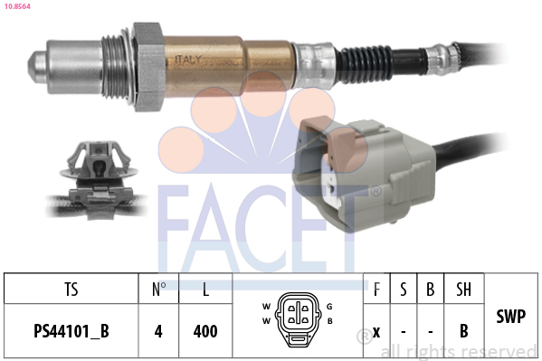 FACET Lambdasonde 108564 for MAZDA