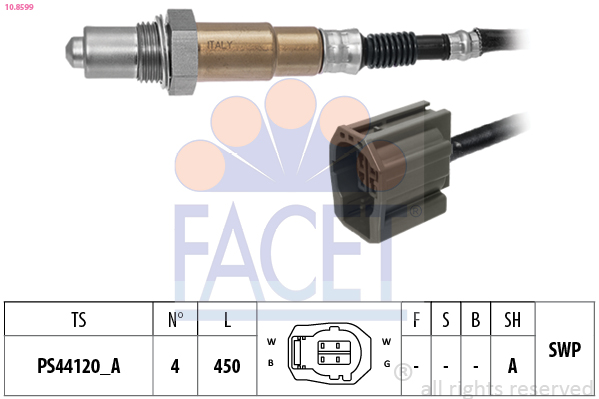 FACET Lambdasonde 108599 for MAZDA