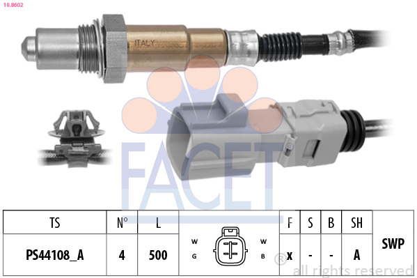 FACET Lambdasonde 108602 for SUZUKI TOYOTA LEXUS