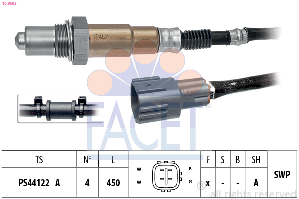 FACET Lambdasonde 108603 for MAZDA