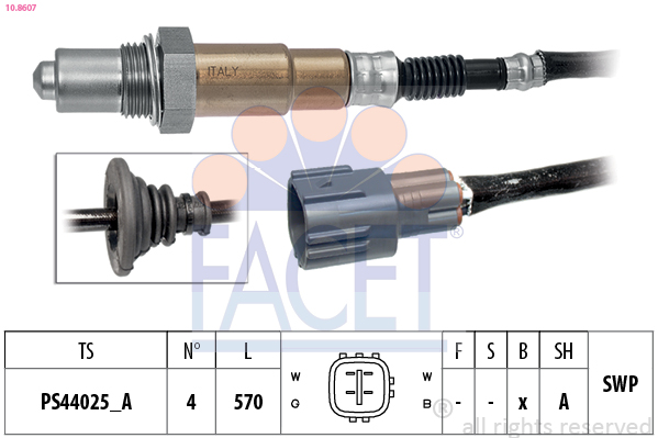 FACET Lambdasonde 108607 for TOYOTA