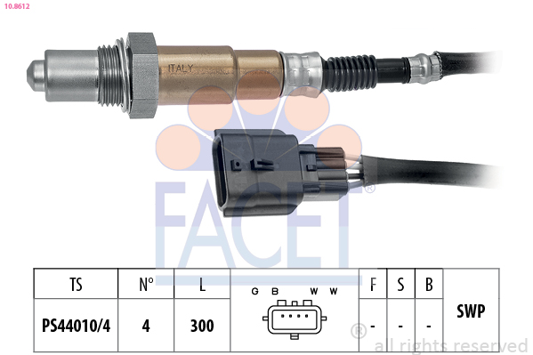 FACET Lambdasonde 108612 for NISSAN INFINITI