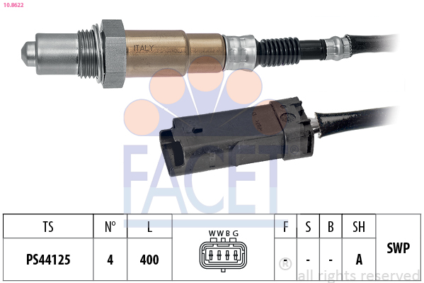 FACET Lambdasonde 108622 for DR CHERY