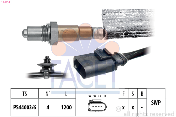 FACET Lambdasonde 108614 for CUPRA
